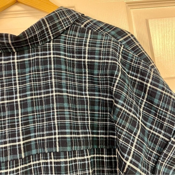MADEWELL Swenson Popover Shirt in Morefield Plaid boxy cropped boho women’s M - Picture 10 of 12